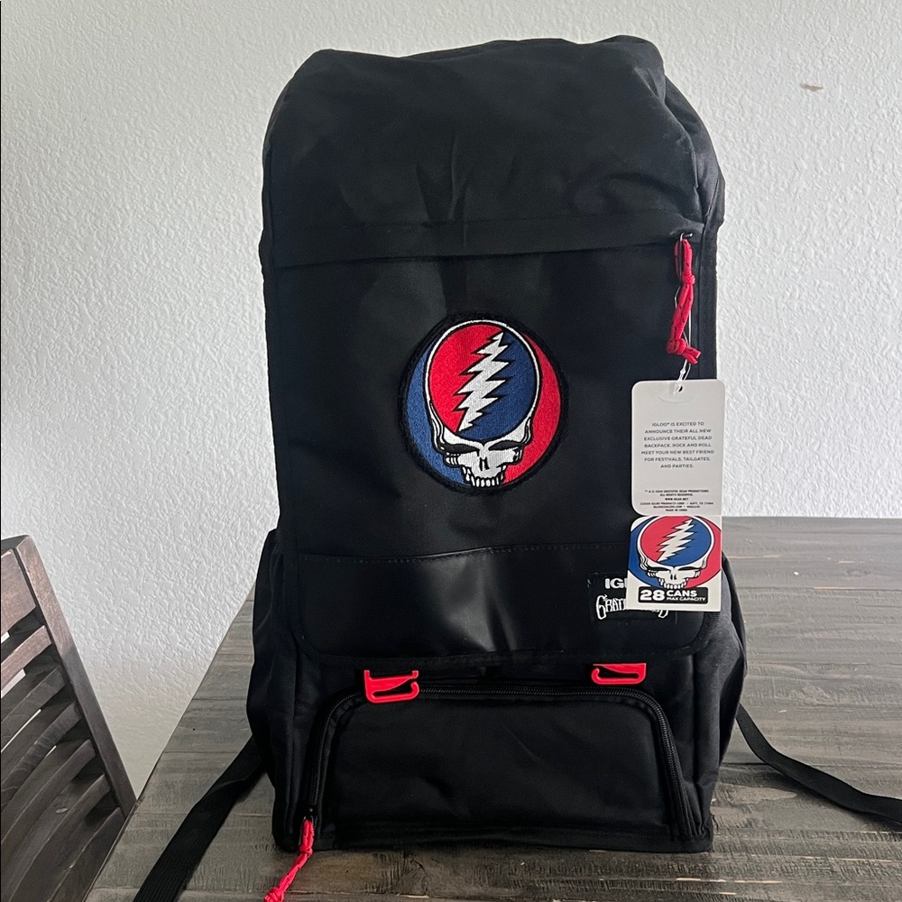 Grateful Dead Black and Red Backpack
